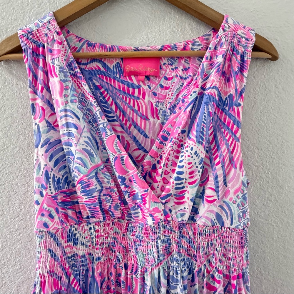 Lilly Pulitzer Vivette Resort Sleeveless Pink Dress Medium - Picture 3 of 7
